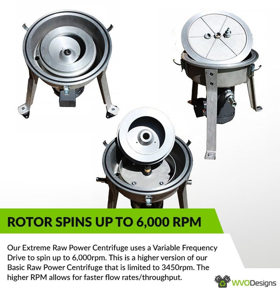 WVO Designs Raw Power Centrifuge - Extreme Unit